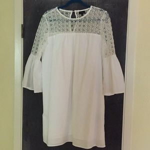 Who What Wear white 60s inspired dress